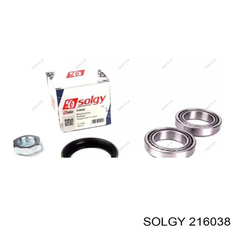 Купити 216038 Solgy Підшипник ступиці передньої