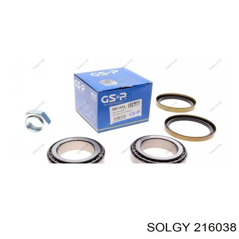 216038 Solgy Підшипник маточини передньої