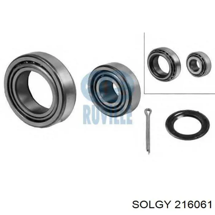 216061 Solgy Підшипник ступиці пер/зад