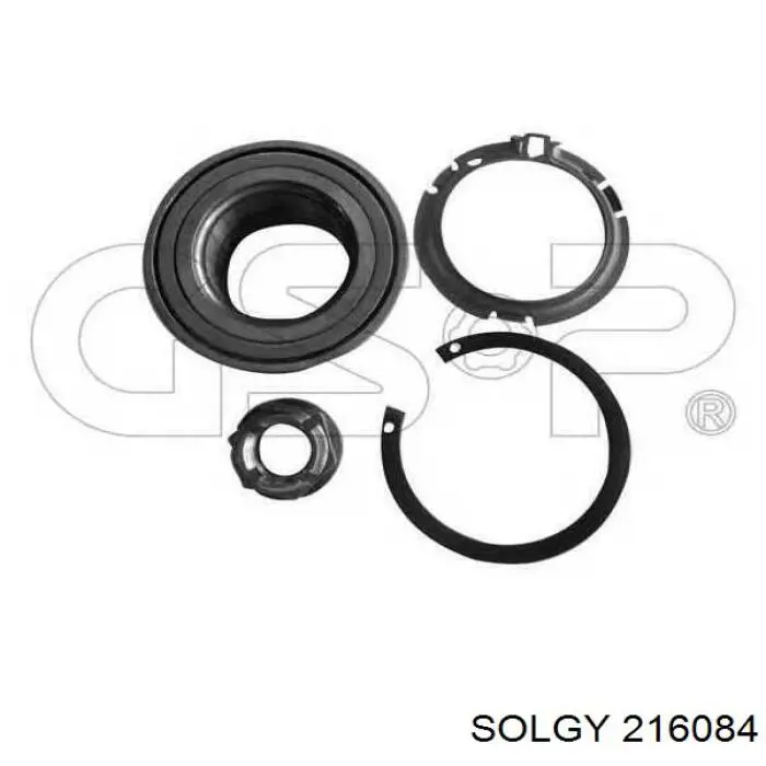 Комплект підшипник маточини передньої Solgy 216084 ціна, від 19.65 USD