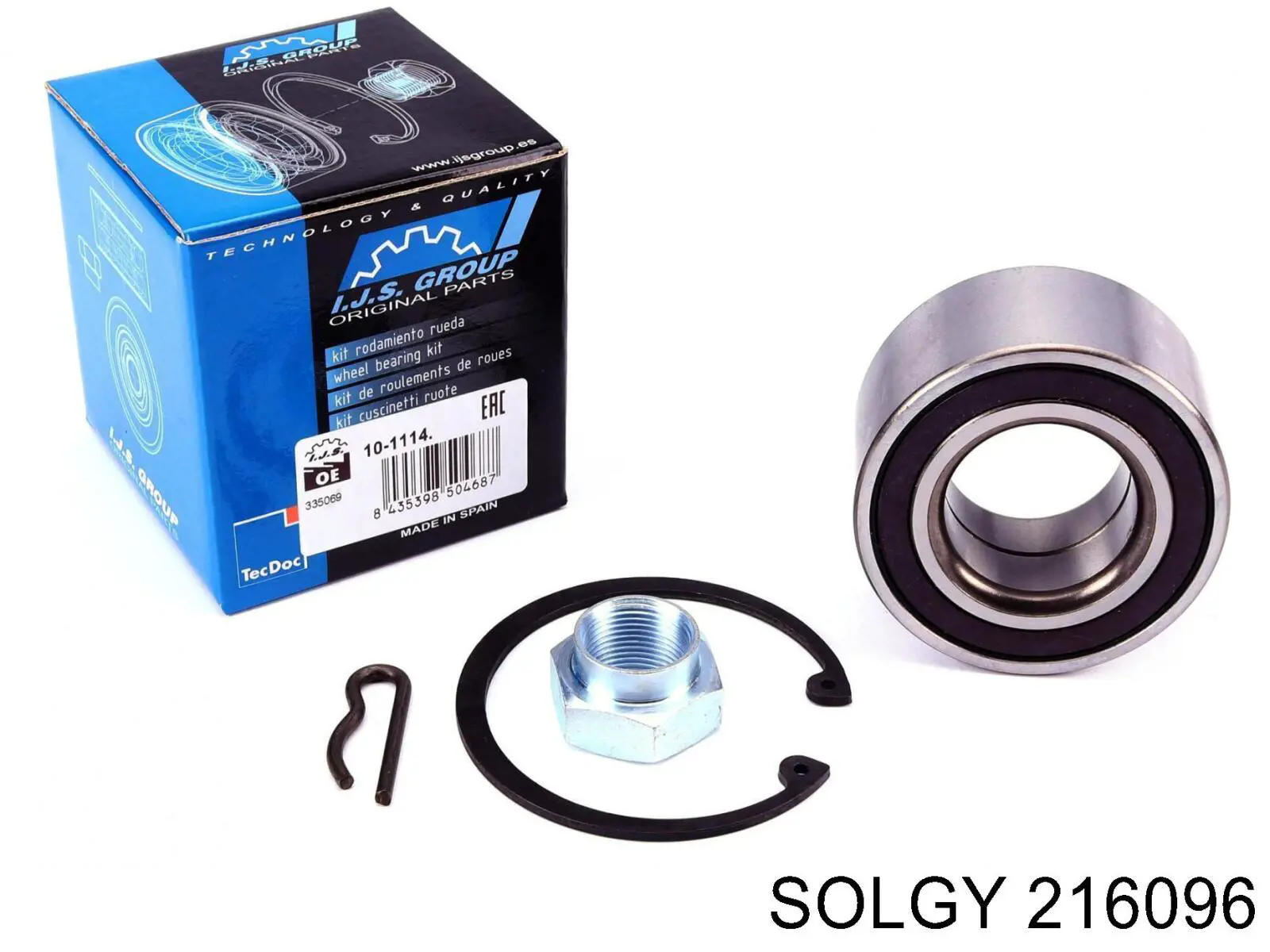 Купити 216096 Solgy Підшипник ступиці передньої