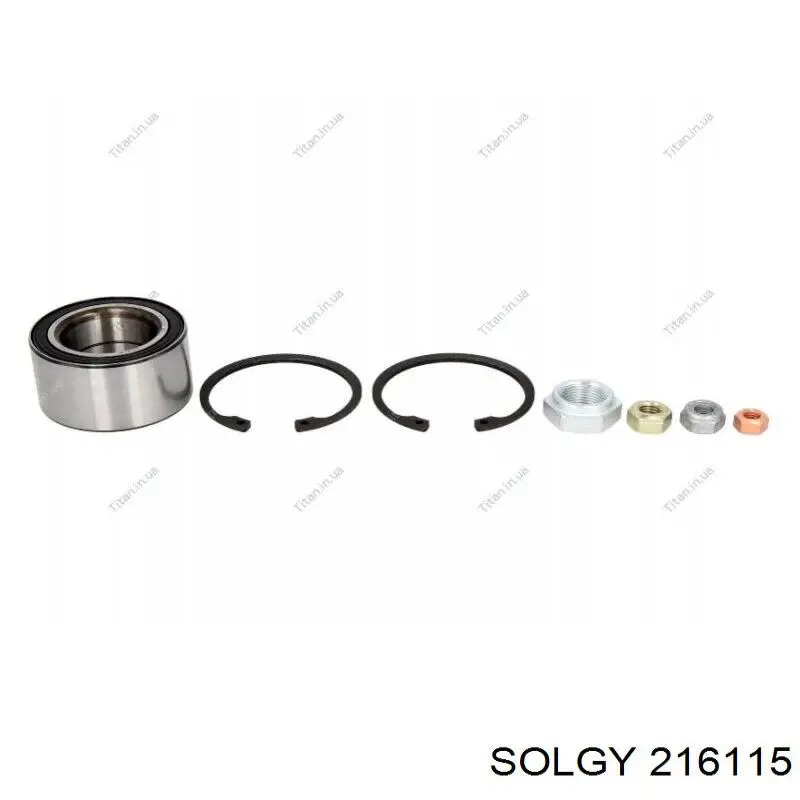 Підшипник маточини передньої/задньої 216115 Solgy