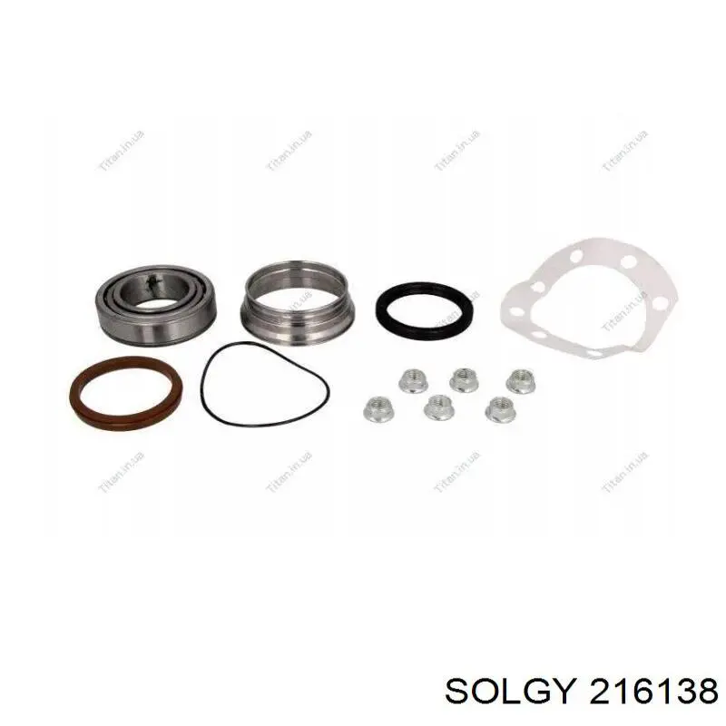 Підшипник маточини задньої Solgy 216138 ціна, від 40.16 USD