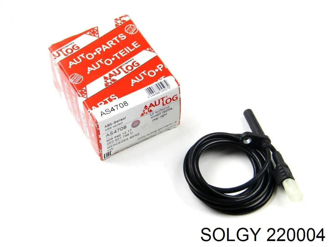 Датчик АБС передній 220004 Solgy