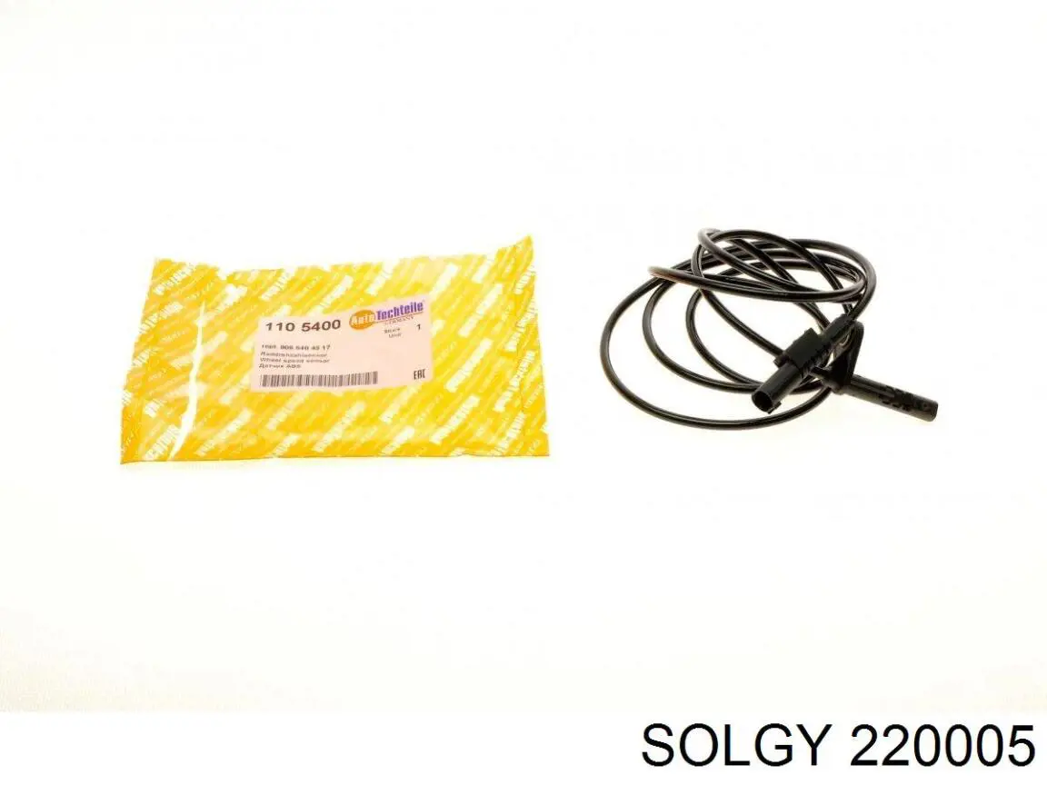 Датчик АБС (ABS) задній, лівий 220005 Solgy