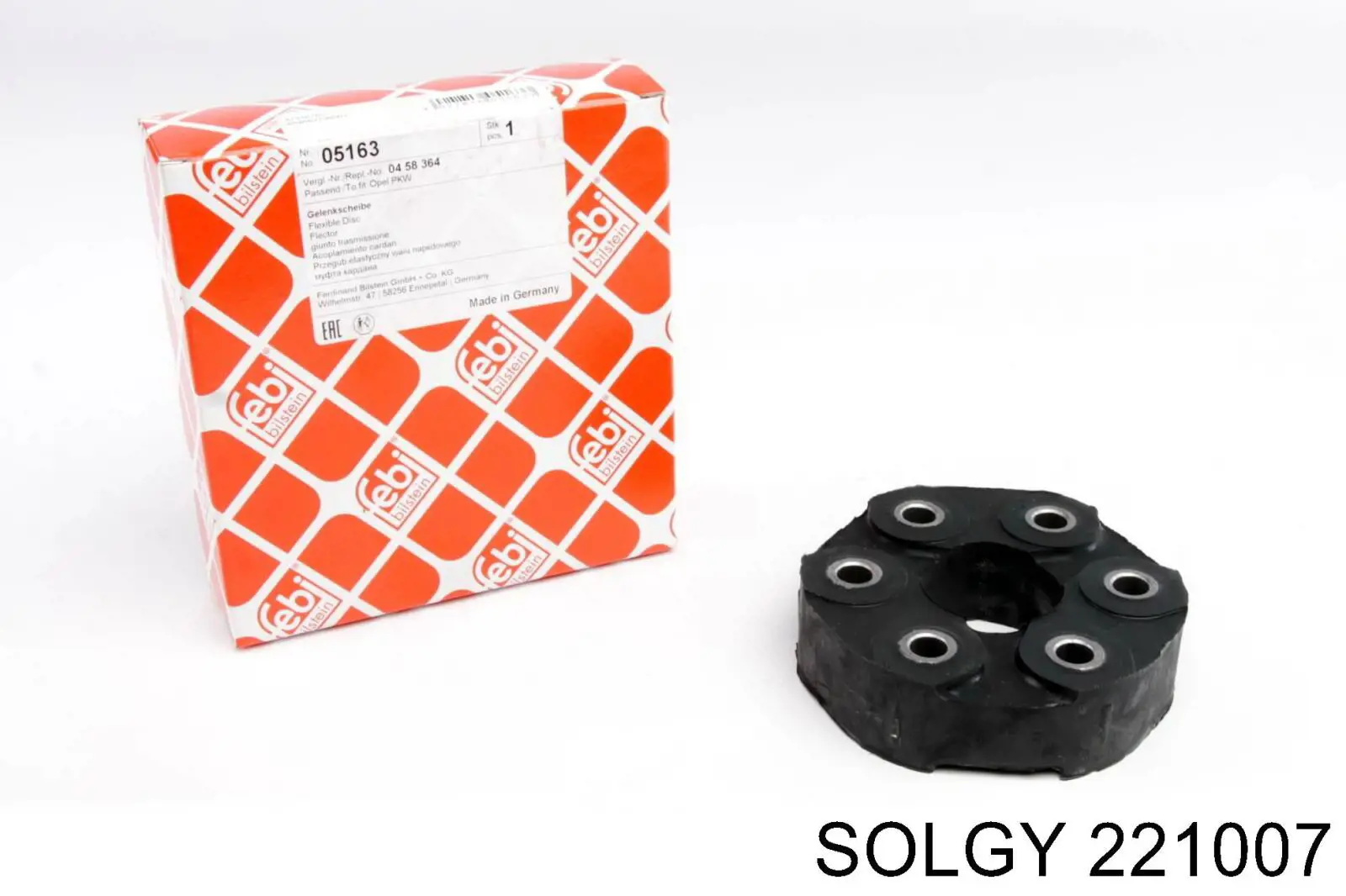 Вал рульової колонки, нижній Solgy 221007 ціна, від 27.39 USD