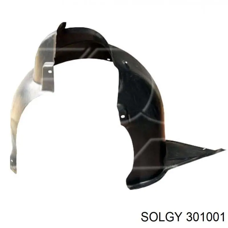 Скло фари лівої 301001 Solgy