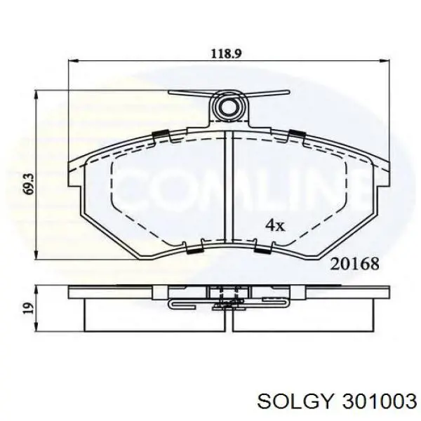 Купити 301003 Solgy Лівий стоп