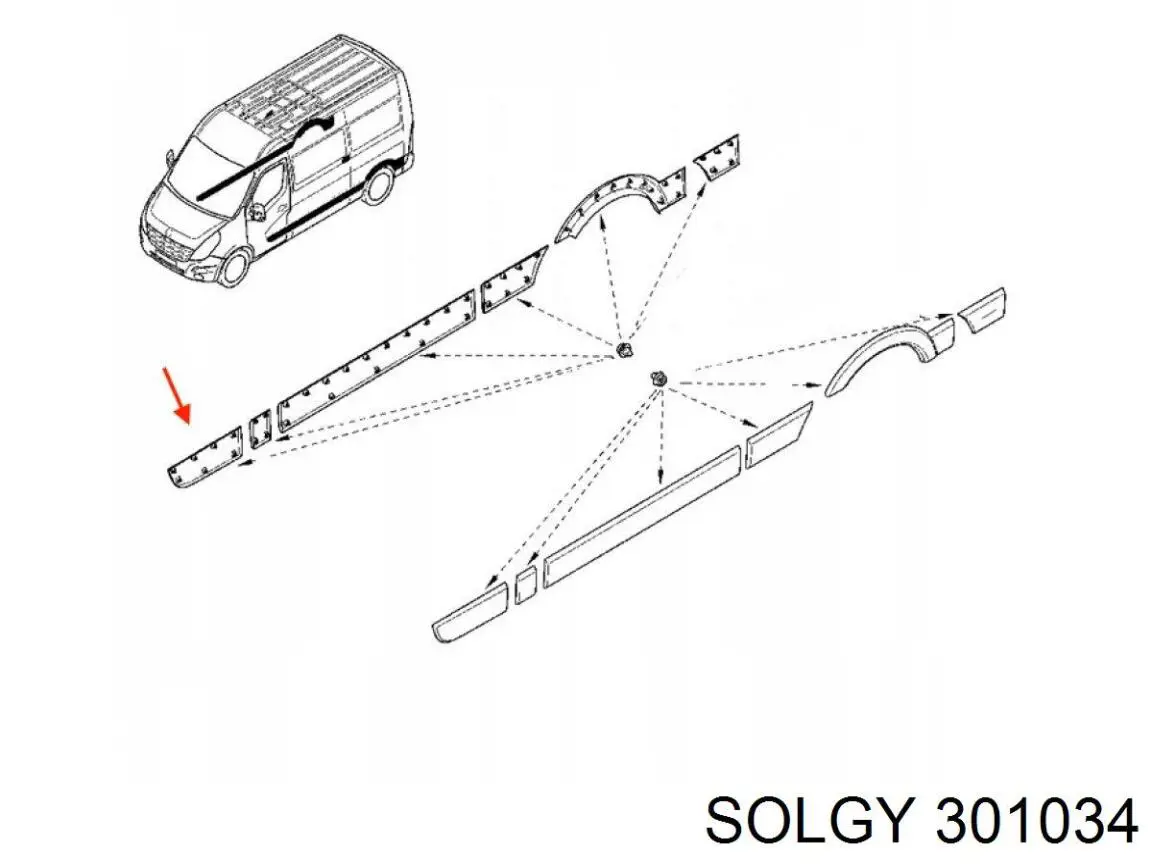 301034 Solgy Задня ліва фара