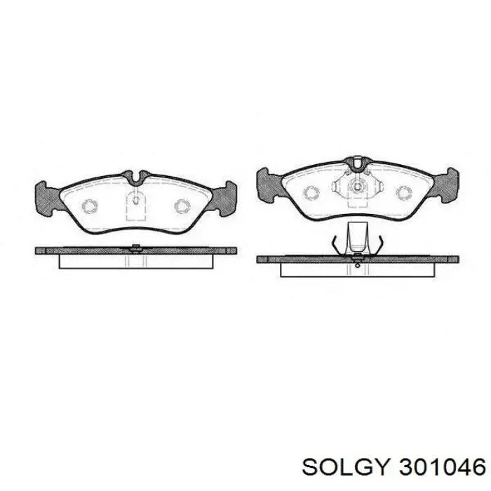 Фара протитуманна, ліва 301046 Solgy