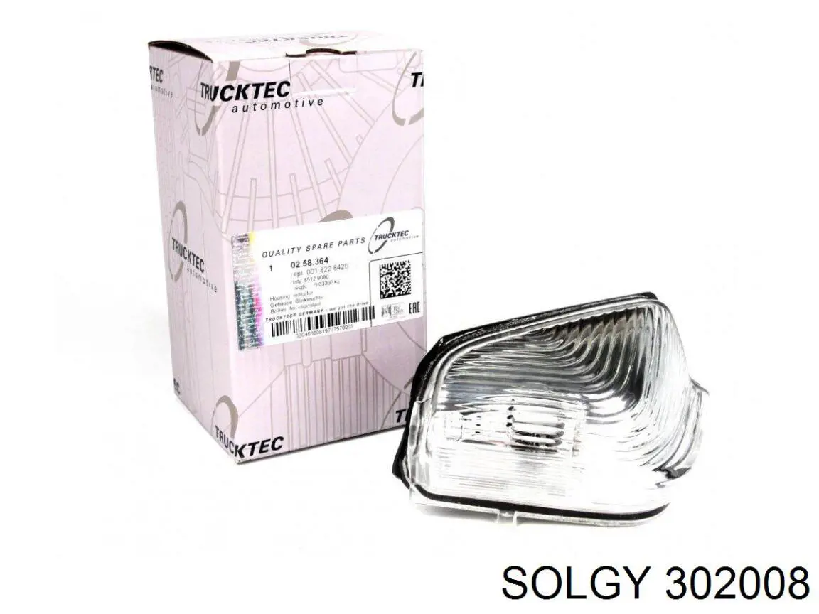 Покажчик повороту дзеркала, правий Solgy 302008 ціна, від 6.77 USD