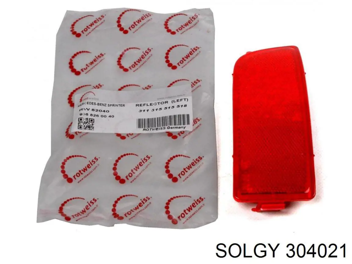 Купити 304021 Solgy Правий катафот бампера