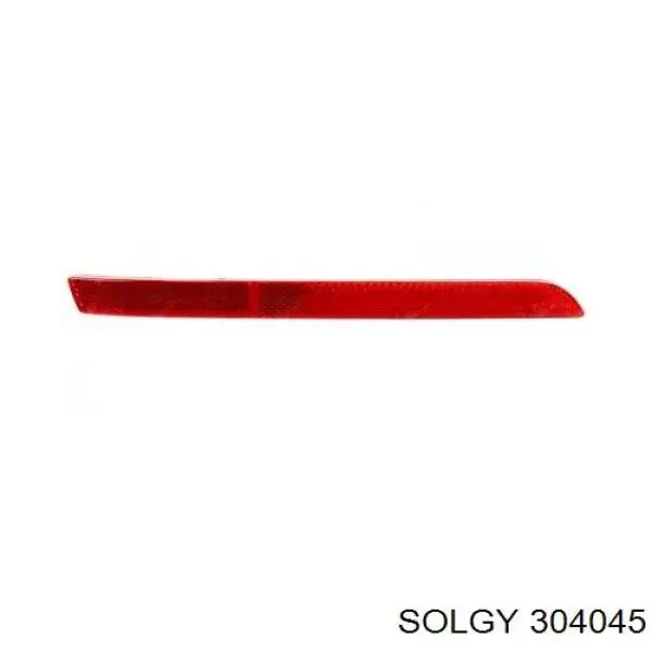304045 Solgy Лівий відбивач заднього бампера