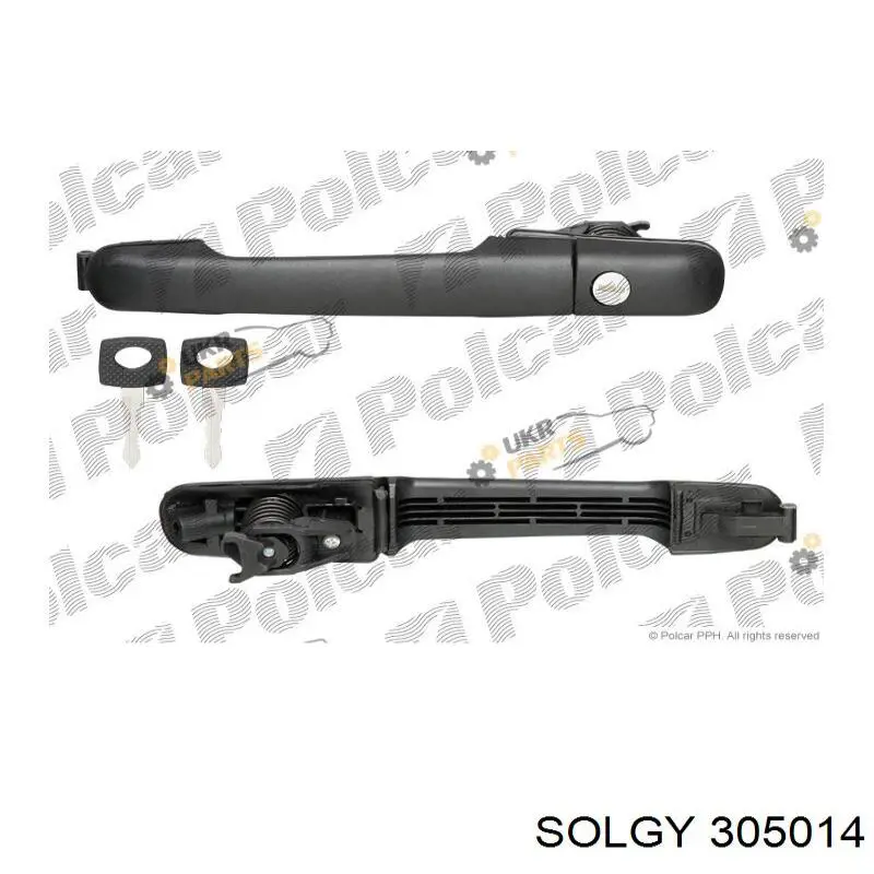 Ручка передньої двері зовнішня Solgy 305014 ціна, від 7.40 USD
