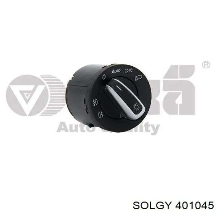 401045 Solgy перемикач світла фар, на "торпеді"