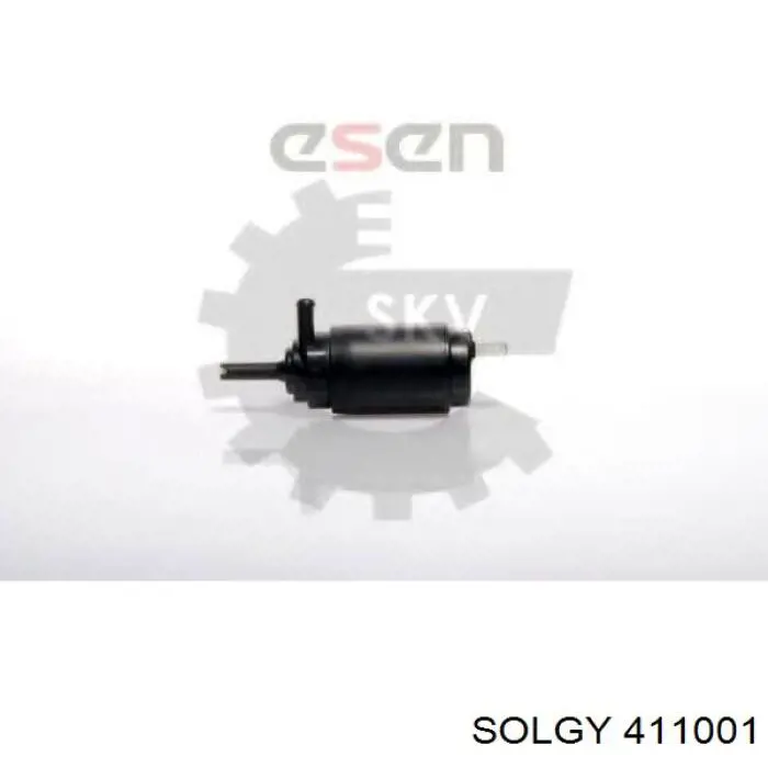 411001 Solgy насос-двигун омивача скла, переднього