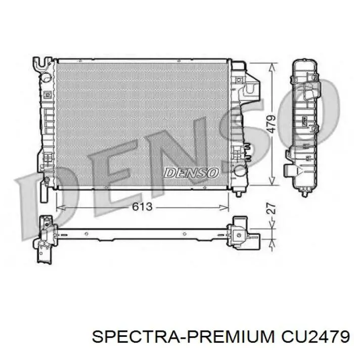 Радіатор охолодження Chrysler 52028829AE