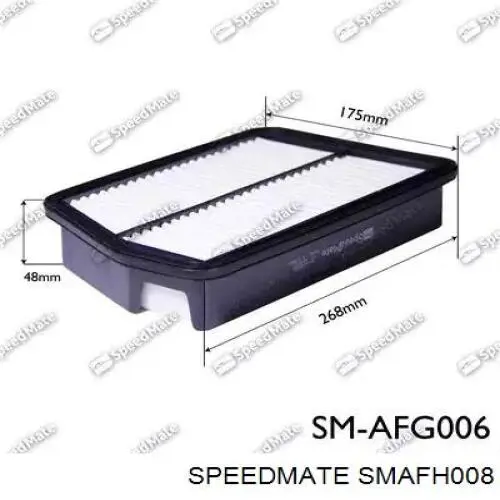Повітряний фільтр SMAFH008 Speedmate