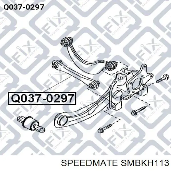 Купити SMBKH113 Speedmate Сайлентблок заднього поперечного важеля, внутрішній