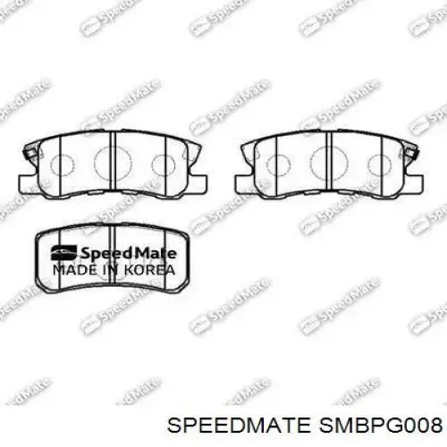 Передні тормозні колодки SMBPG008 Speedmate