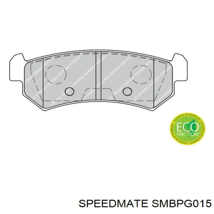Купити SMBPG015 Speedmate Задні колодки