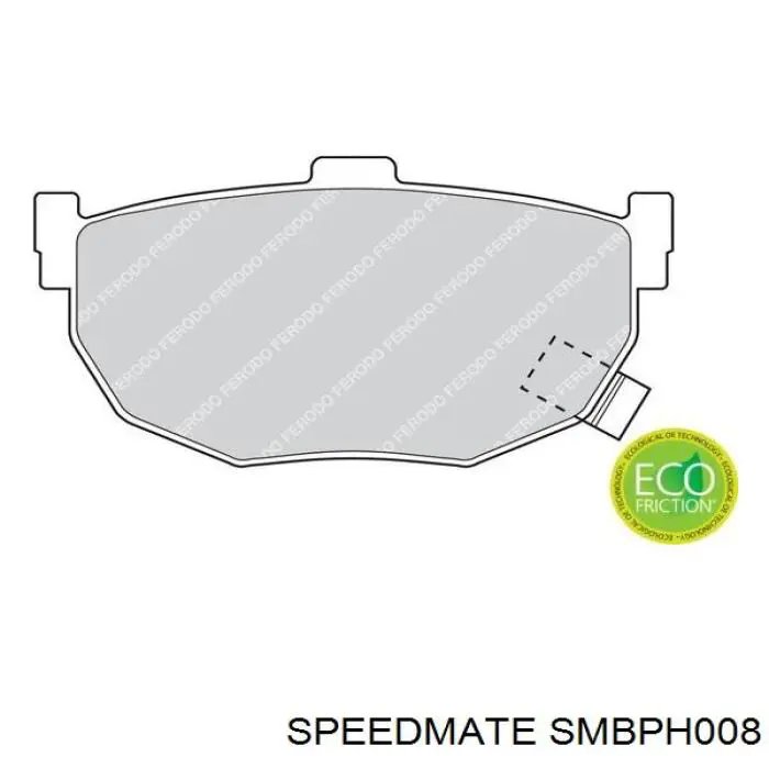 Задні дискові колодки Speedmate SMBPH008