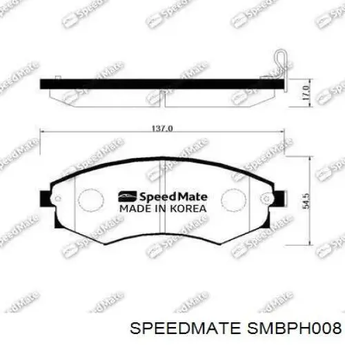 Задні гальмівні колодки Speedmate SMBPH008 ціна, від 12.88 USD