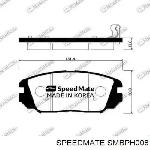 Купити SMBPH008 Speedmate Задні колодки
