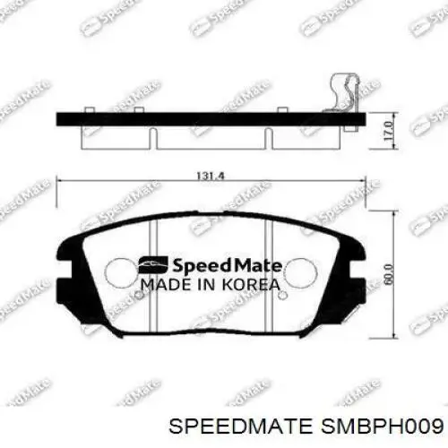 Гальмівні колодки Speedmate SMBPH009 ціна, від 22.35 USD