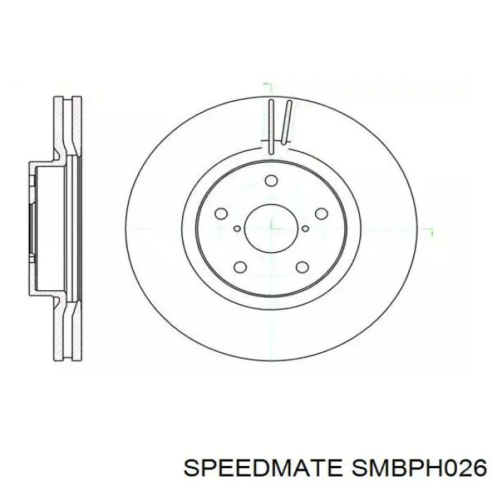 Тормозні колодки Speedmate SMBPH026