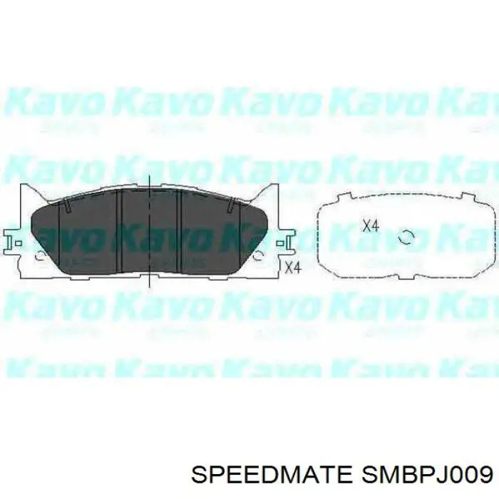Купити SMBPJ009 Speedmate Колодки гальмівні передні, дискові