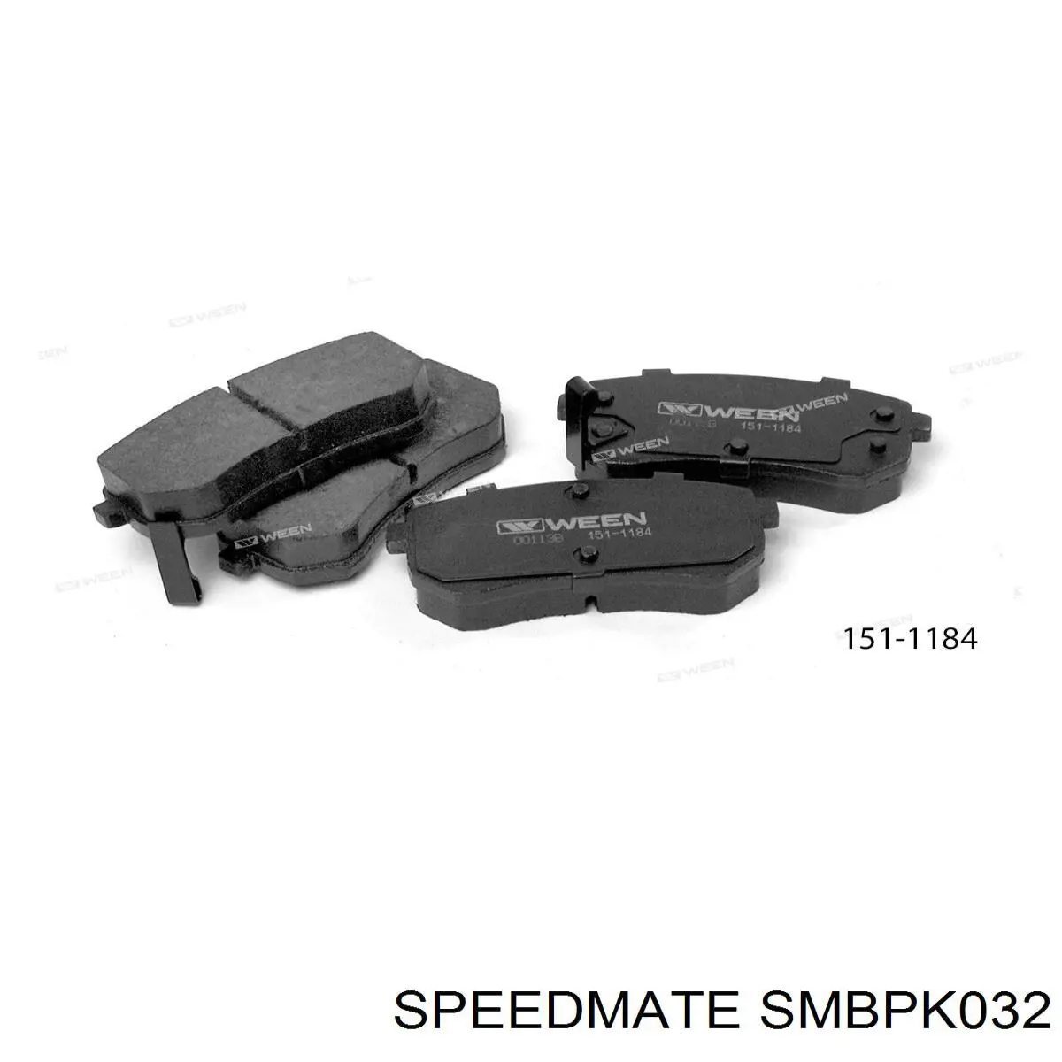 Задні дискові колодки Speedmate SMBPK032