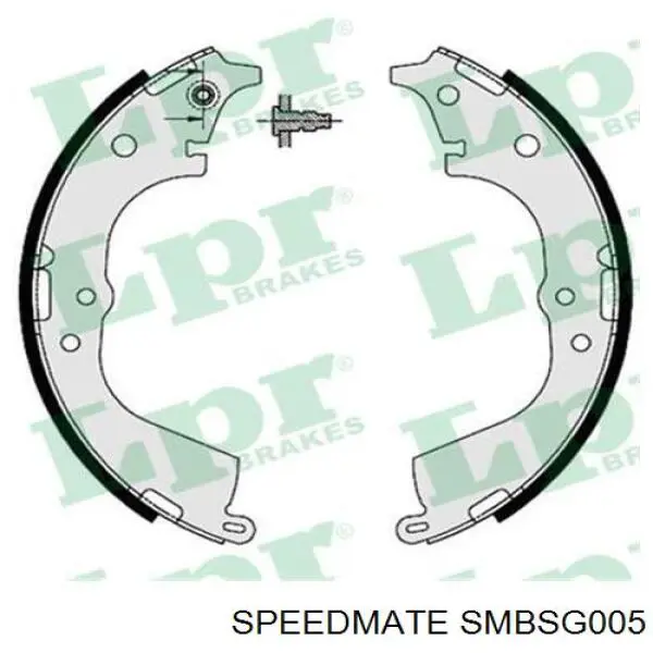 SMBSG005 Speedmate Колодки гальмівні задні, барабанні