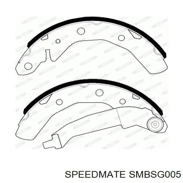 Купити SMBSG005 Speedmate Колодки гальмові задні, барабанні