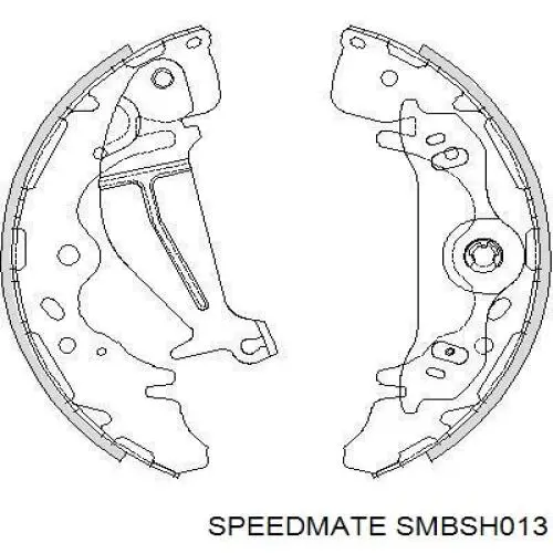 Колодки гальмові задні, барабанні SMBSH013 Speedmate