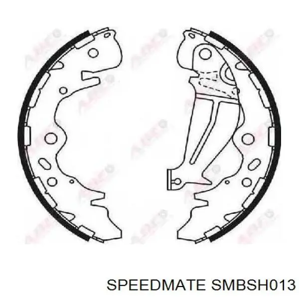SMBSH013 Speedmate Колодки гальмівні задні, барабанні