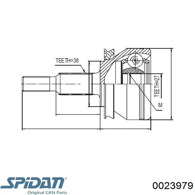 0023979 GKN-Spidan Граната зовнішня