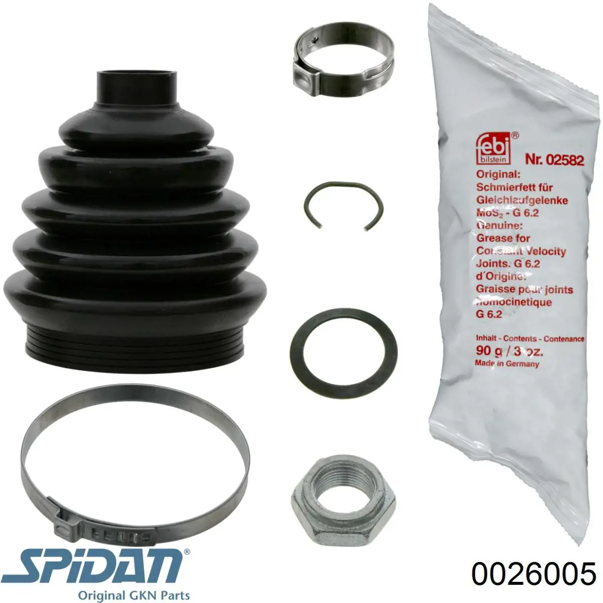 Купити 0026005 GKN-Spidan Пильник шарніра приводу