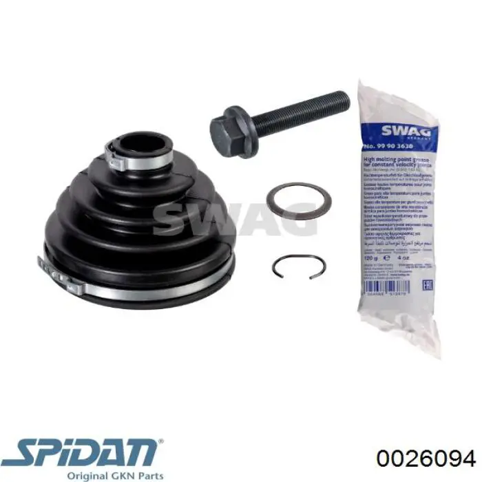 Пильник ШРУСа зовнішній 0026094 GKN-Spidan