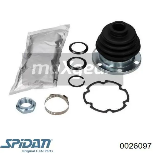 Пильник гранати внутрішній, передній півосі GKN-Spidan 0026097 ціна, від 10.04 USD