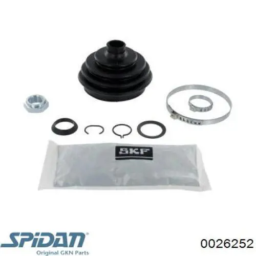 0026252 GKN-Spidan Пильник ШРУСа зовнішній, передній піввісі