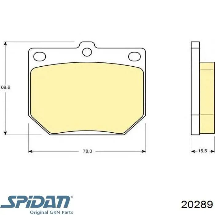 ШРУС внутрішній, передній, лівий GKN-Spidan 20289