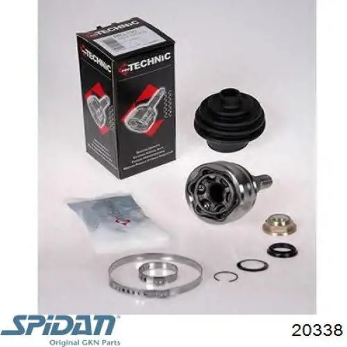 ШРУС зовнішній GKN-Spidan 20338