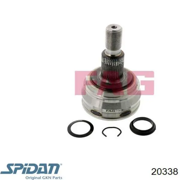 Купити 20338 GKN-Spidan Шарнір приводу зовнішній