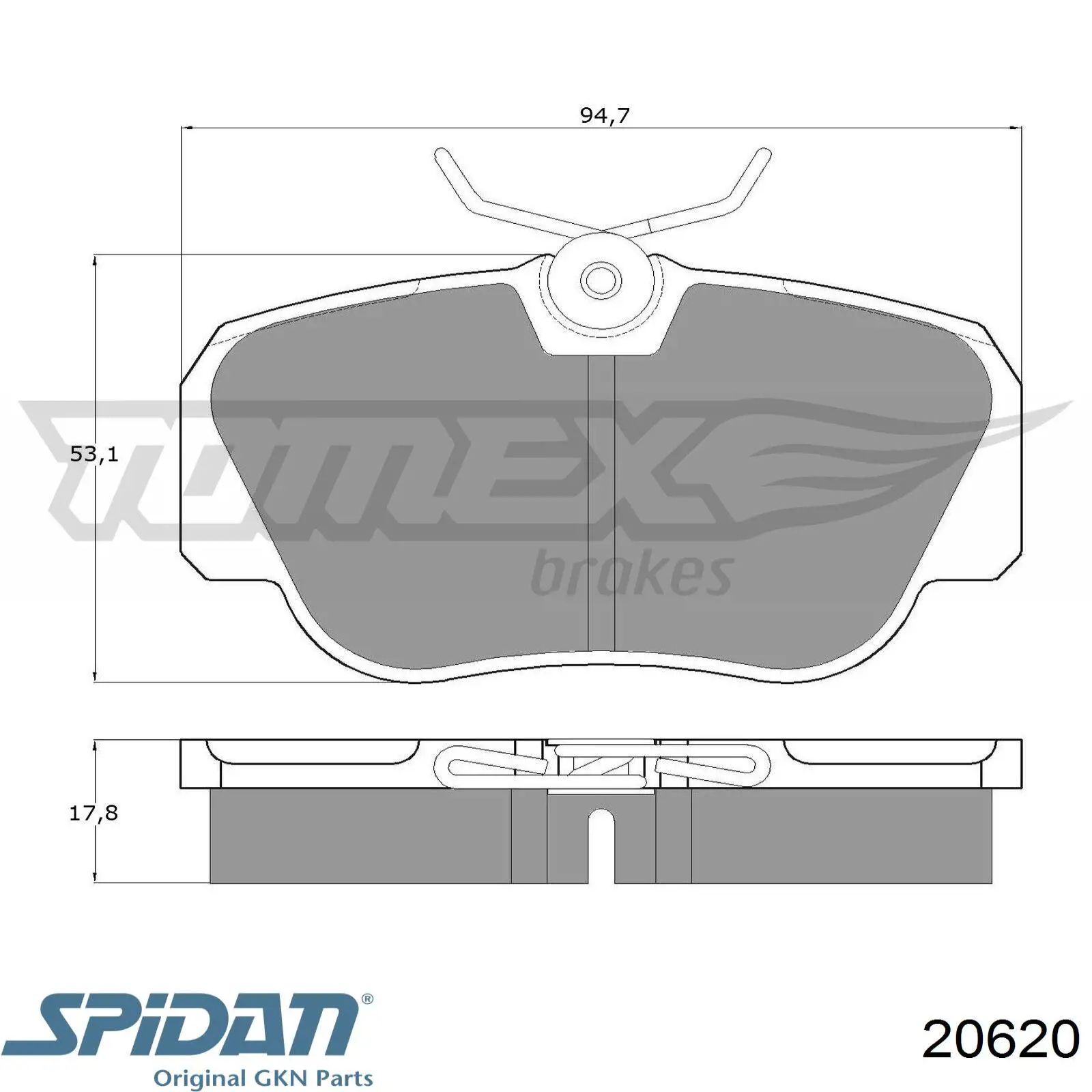  GKN-Spidan 20620 ціна, від 17.46 USD