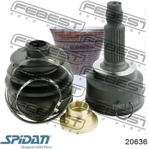 Купити 20636 GKN-Spidan Шарнір приводу зовнішній