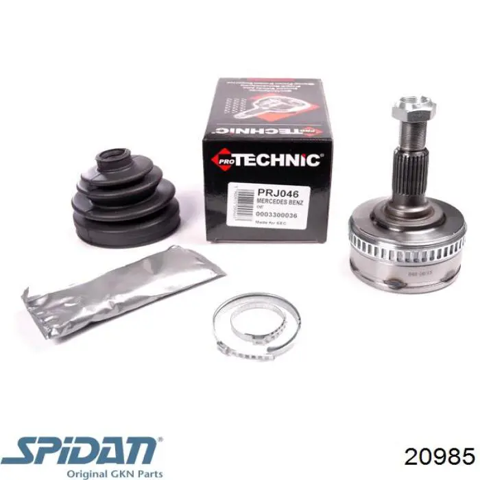ШРУС зовнішній передній 20985 GKN-Spidan