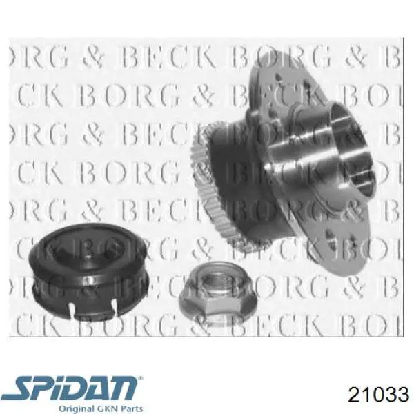 ШРУС зовнішній передній 21033 GKN-Spidan