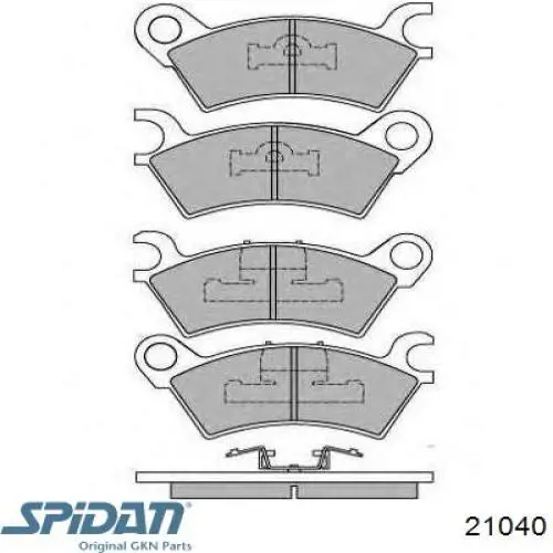 21040 GKN-Spidan Привід передній правий