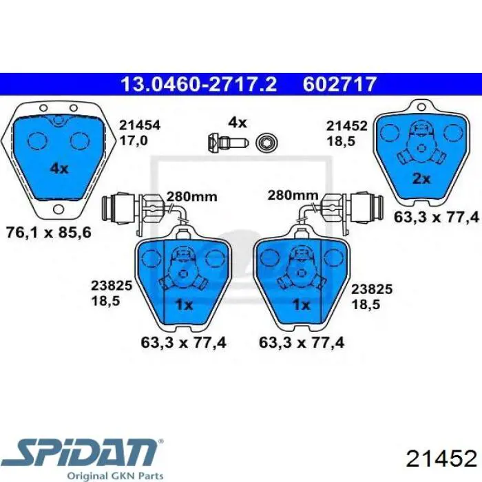 Купити 21452 GKN-Spidan Шарнір приводу зовнішній